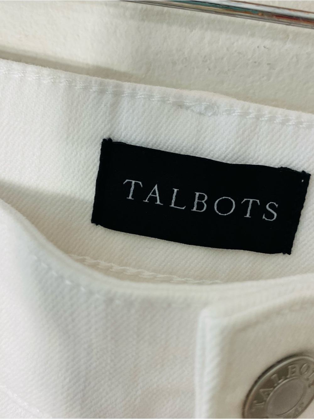 TALBOTS Eyelet Embroidered Cropped Jeans - Picture 5 of 6